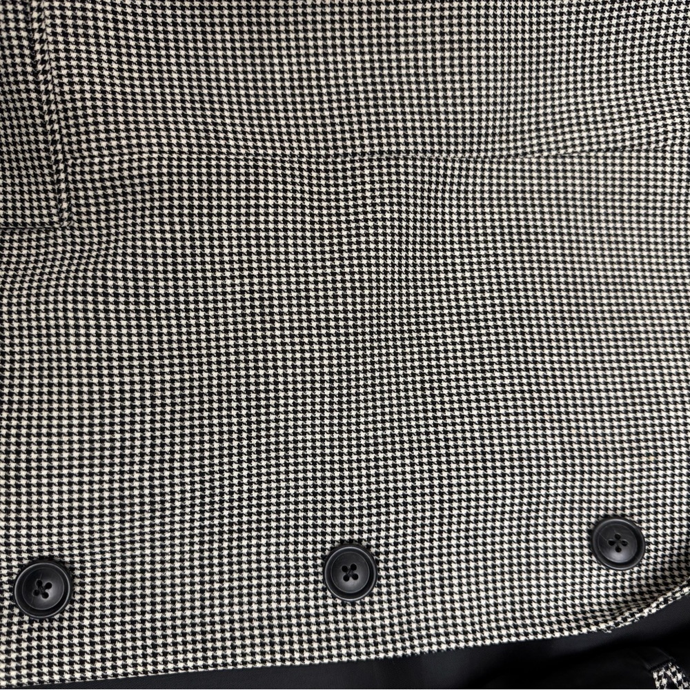 Gerald Austin Blazer L48 Houndstooth black and white designer formal Patterned - Picture 5 of 5